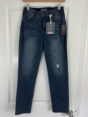 NWT Democracy “Ab”solution Patriot Straight Leg Blue Jeans